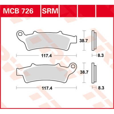 TRW Lucas Remblok MCB726