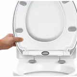 CUQOO WC-Sitz mit Absenkautomatik Weiß