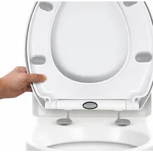 CUQOO WC-Sitz mit Absenkautomatik Weiß