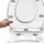 CUQOO WC-Sitz mit Absenkautomatik Weiß