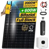 epp.solar 2000W Solaranlage Bifazial 1500W Photovoltaik Anlage mit Growatt MIC 1500 TL-X WIFI Wechselrichter Smart Mini PV Anlage