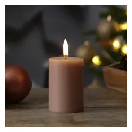 uYuni LED Mini Kerze Thea 7,5 cm flieder