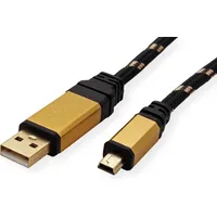 Roline GOLD USB 2.0 Kabel, Typ A - 5-Pin