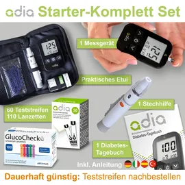 diabetikerbedarf adia (mg/dl) + 60 Blutzuckerteststreifen + 110 Lanzetten 1 St