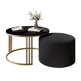 lookway LORI Schwarz Metall 70 x 49 x 70 cm