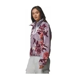 Columbia Damen Sequoia grove Printed Half zip Fleece-Überziehhilfe, Shale Purple blossoming