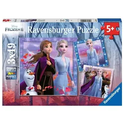 Paket Kinderpuzzles Disney Frozen Die Reise beginnt  3x49Teile versch. Ausführungen