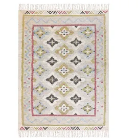 Beliani Teppich mehrfarbig 140 x 200 cm orientalisches Muster Kurzflor TERKOS Bunt