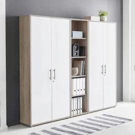 MID.YOU Office Edition Aktenschrank 213 x 186 x 33 cm Weiß
