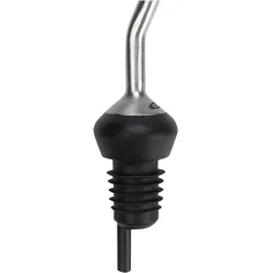 Flaschenausgießer OXO GOOD GRIPS, schwarz (edelstahl, schwarz), Ø:6cm, Edelstahl, Ausgießaufsätze, kurzer Ausgießer, Edelstahl