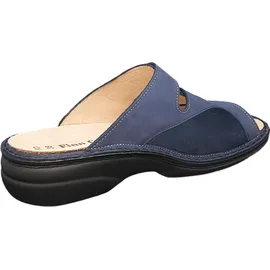 Finn Comfort FinnComfort Cisano Indigo/Marine (Blau) - Pantolette - Passformübersicht Marken Finnstretch, Blau, leder esandra/nabuk/stretchcamo) für Damen, blau, Größe 39 EU