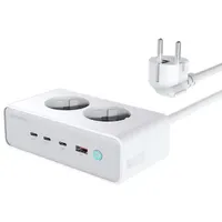 4smarts Desk Charger GaN 65W mit AC-Steckdosen, weiß