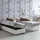 Talamo Italia Einzelbett, Anita, Containerbett mit Kunstlederbezug, 100% Made in Italy, seitliche Öffnung, inklusive Matratze cm, Weiß - Talamo Italia