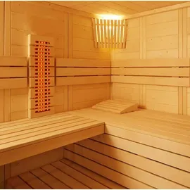 sentiotec Harvia Panorama Large Elementsauna aus Fichte Saunakabine ca.214x210x201 cm