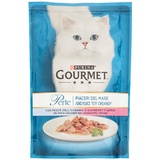 Purina Gourmet Perlen Vergnügen des Meeres feucht Katze Meeresfische und Garnelen, 85 g