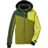 KILLTEC KSW 192 BYS SKI JCKT Skijacke khaki/dunkel waldgrün/lime 116