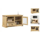 vidaXL TV-Schrank 100x45x58 cm Massivholz Kiefer