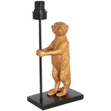 Steinhauer Erdmännchen Tischlampe Gold Schwarz