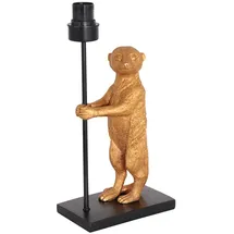 Steinhauer Erdmännchen Tischlampe Gold Schwarz