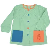 MAGIC SELECT Schürze für Kinder in der Schule. Handgefertigte Schürze für Schule oder Kita. Karierte Kinderschürze mit bestickter Tasche, für Jungen und Mädchen. - 7-8 Jahre