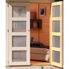 Karibu Gartenhaus Mühlentrup 1 4,28 x 2,38 m Grau