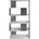 Standregal Lisa 40 30 180 cm Beton-Weiß