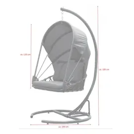Jet-Line Hängesessel Saturna anthrazit
