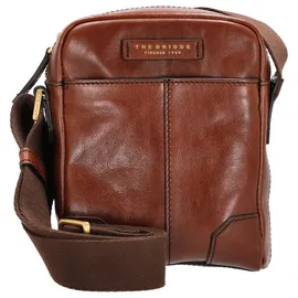 the Bridge Vespucci Man Bag Umhängetasche Leder Brown
