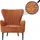 MCW Lounge-Sessel MCW-K37 Chenille 500 g/m2 72 x 70 x 80 cm Orange