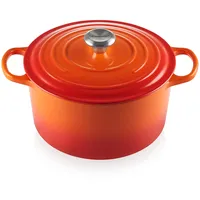 Le Creuset Signature Bräter 26 cm rund hoch ofenrot