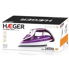 Haeger Pro Glider Dampfbügeleisen 2600 W lila/weiß