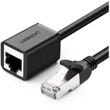 UGREEN Verlängerungskabel für Ethernet Kabel, LAN Kabel, Gigabit Netzwerkkabel und RJ45 Cat 6 1000 Mbit/s 2 m schwarz