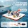 Vevor Aufblasbares Schwimmdock orange 2,13 x 2,13 m