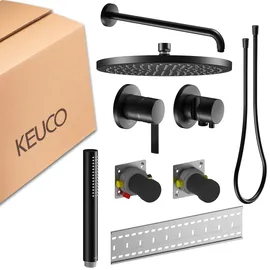 Keuco Ixmo Brause-Set 3 Einhebelmischer Schwarz Matt 59651370301