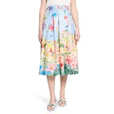 Vera Mont Maxirock Damen Floral Blau/Rot 42