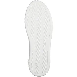 Marco Tozzi Damen Sneaker flach mit Schnürsenkeln Vegan, Weiß 37 EU