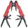 4k5 tools MT 400 MultiTool Large 600.400A Multitool mit Holster Rot, Schwarz