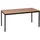 Gürkan Mehrzwecktisch buche rechteckig, Vierkantrohr schwarz, 160,0 x 80,0 x 75,0 cm