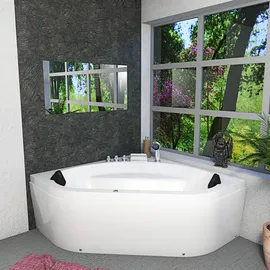 AcquaVapore Eckbadewanne 140 x 140 cm (W20-TH-SC)