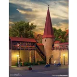 Kibri Stadtmauer mit Rundturm in Weil 38915 H0