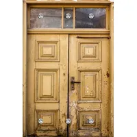 Queence Garderobenleiste Tür 80 x 120 cm Gelb