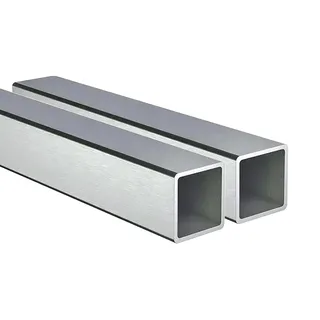 Kwweeoo 304 Edelstahl-Vierkantrohr 2 Stück 25mm x 25mm x 300mm(2.5x2.5x30cm) Lange, Wandstärke 1mm(0.1cm), Quadratische Metallrohre,Vierkantrohr aus rostfreiem Stah