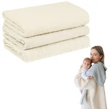 furora baby Mulltücher Baby 80x80 cm XL groß | super Soft Musselin, Bio-Baumwolle, Oeko-TEX 100: schadstofffrei | Musselintücher Baby Spucktücher Mullwindeln, Mädchen, Junge, Neugeborene