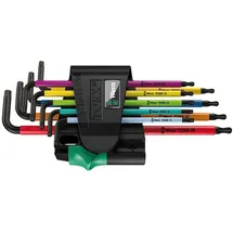 WERA Winkelschlüsselsatz 967/9 TX BO Multicolour 9-tlg.