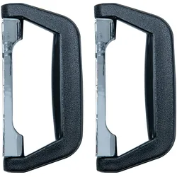 HMF 14973-02 Koffergriff, Tragegriff aus Kunststoff, 2 Stück, 14 x 7 cm, Schwarz
