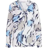 ALBA MODA Modische Tunika mit Krempel-Option in ecru hellblau, / schwarz | Gr.: 40