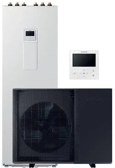 Samsung Paket Mono Block R290 5KW,1-Ph und Mono-HUB 200 Liter + Touch Fernb.