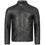 Rock Creek Lederjacke schwarz L