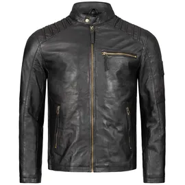 Rock Creek Lederjacke schwarz L