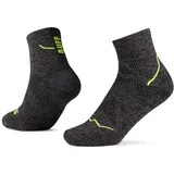 Buff Dryflx Quarter Socken Schwarz/Grau 45-47